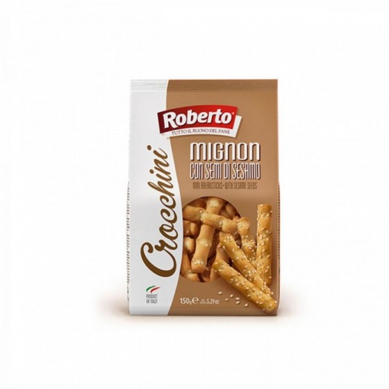 Crocchini mignon con semi di sesamo - 150 g - Roberto - Pane