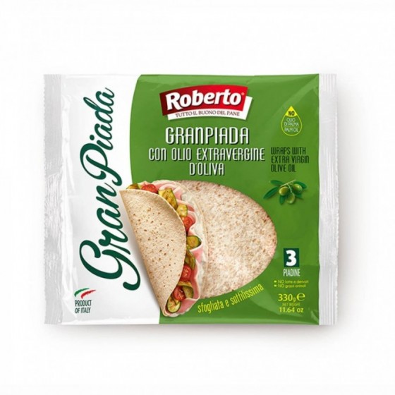 Gran piada con olio extravergine di oliva - 330 g - Roberto - Pane