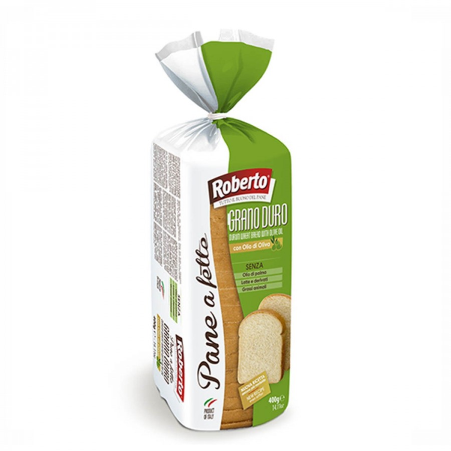 Pane a fetta bianco - 400 g - Roberto - Pane