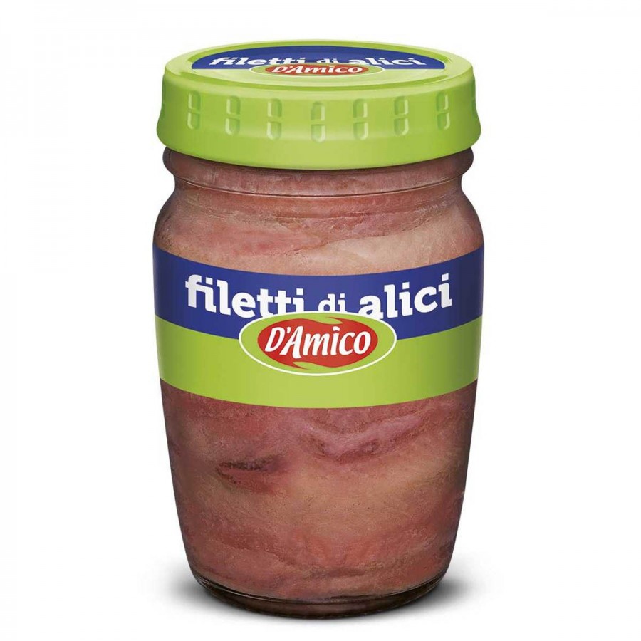Filetti di acciughe in olio  - 80 g - D'amico - Scatolami