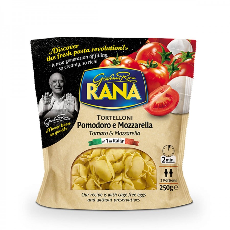 Tortelloni pomodoro e mozzarella - 250 g - Rana - Pasta