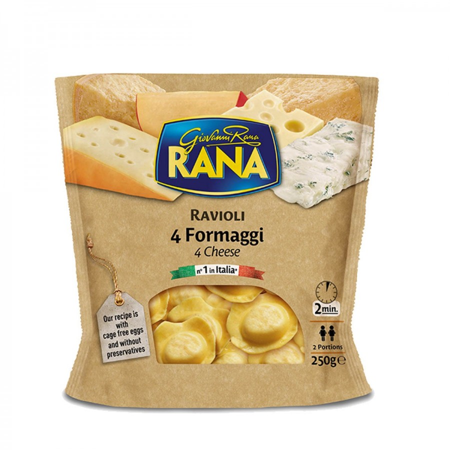 Ravioli 4 formaggi - 250 g - Rana - Pasta
