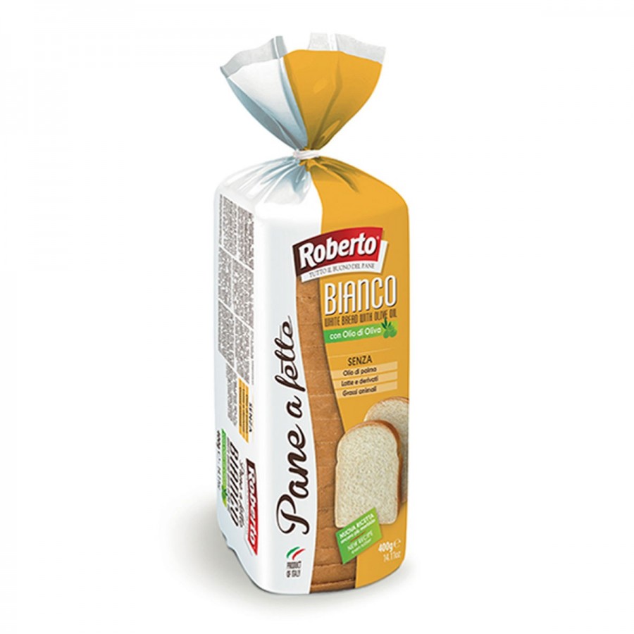 Pane a fette bianco - 400 g - Roberto - Pane