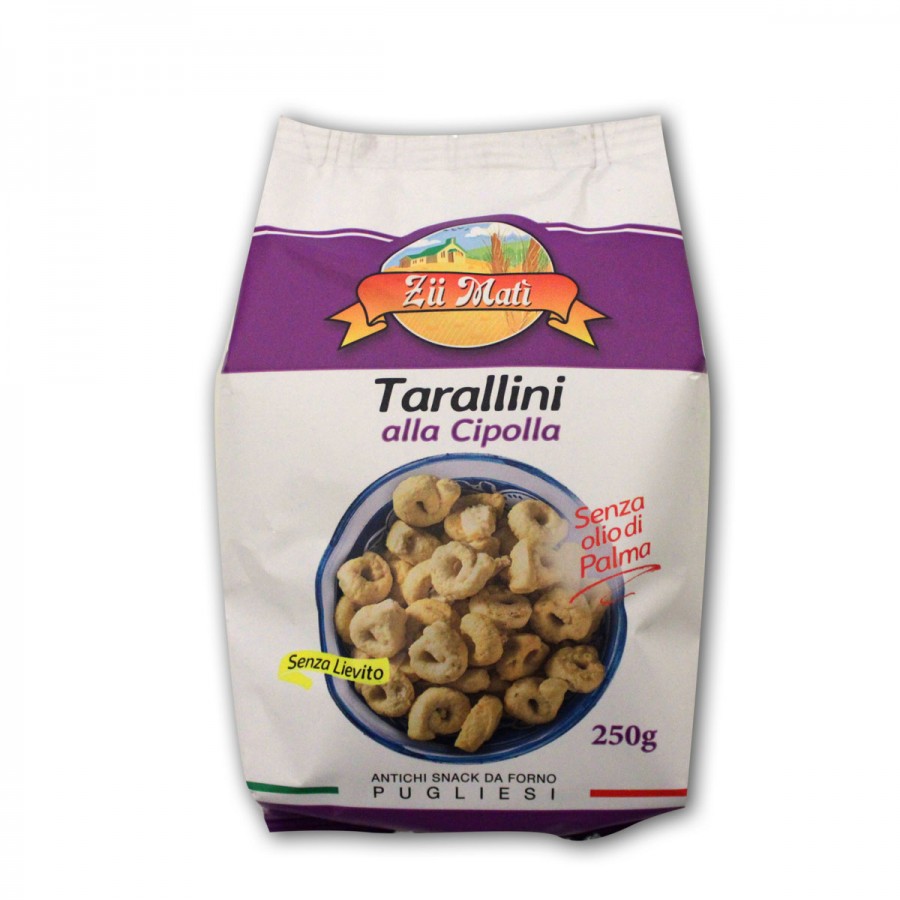 Tarallini Cipolla - 250 g - Zii Matì - Pane